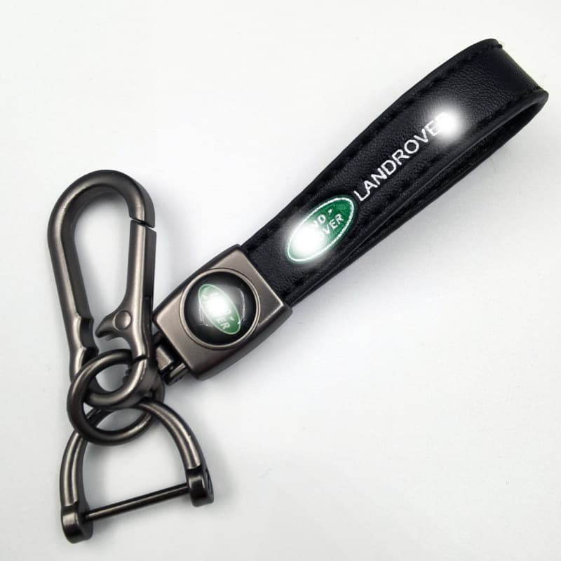 Cross-border Lambskin Car Keychain In Stock Car Logo Keychain Pendant High-end Business Men's Keychain
