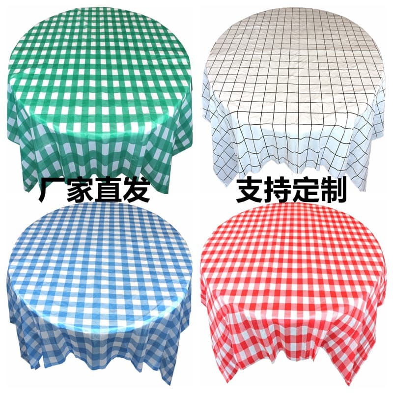 Direct Supplier Disposable Plastic Printed Tablecloths for Dining, Lobster and BBQ Events, Waterproof and Oil-Resistant