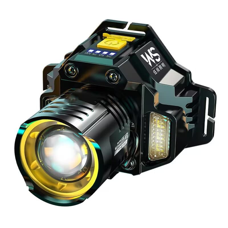 Wholesale High-Power Rechargeable Headlamp, Long-Range Outdoor Super-Long Battery Life Portable Head-Mounted Light