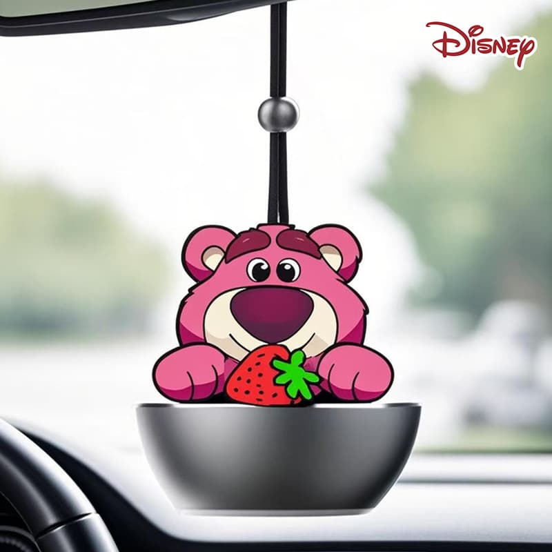 Car Air Freshener Hanging Strawberry Bear Pendant Perfume Sheet High-End Car Fragrance Creative Car Scent