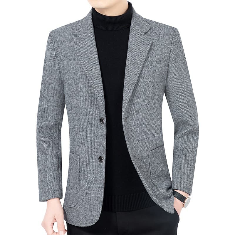 2025 Spring/Autumn New Middle-Aged Men's Suit Business Casual Dad Suit Single Suit Jacket Drop Shipping