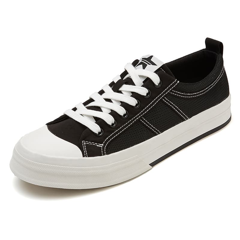 25601 Flash Step Summer New Men's Shoes Korean Style Trendy Versatile Comfortable Cloth Shoes Breathable Mesh Lace-up Casual Men's Shoes