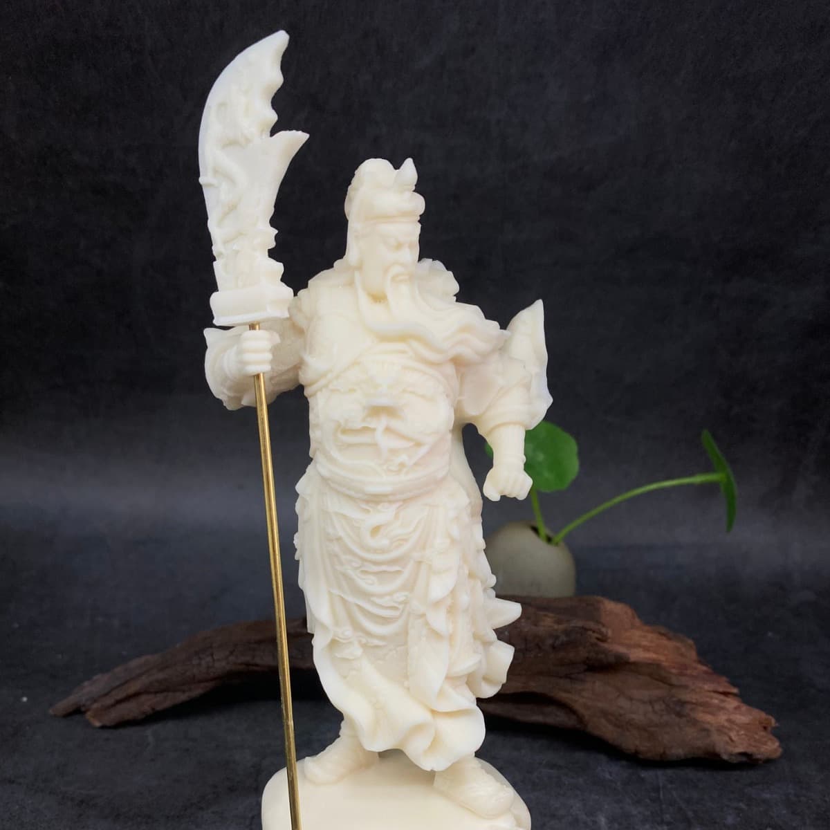 Ivory Fruit Knife Guan Gong Decoration Wen Play Home Desktop Decoration Guan Yu Guan Erye Decoration Crafts Wholesale