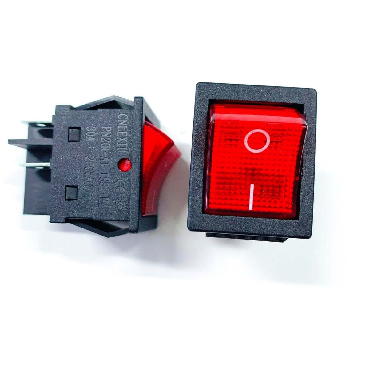 Lexiu KCD4 Rocker Switch Power Toggle Button Accessory 4-Pin with Light 16/20/30A