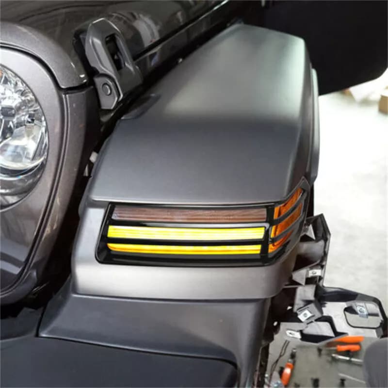 New Front Fender Light Cover Trim for 2018-2021 Jeep Wrangler JL