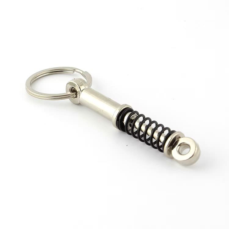 New Car Modification Accessory Creative Shock Absorber Keychain Piston Damper Car Accessory Personalized Gift