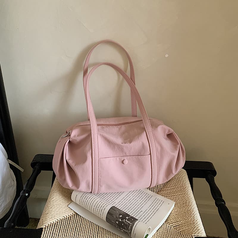 Korean Style 2026 New Bag for Women Lightweight Large Capacity Casual Sports Travel Gym Bag Handheld Shoulder Tote Bag