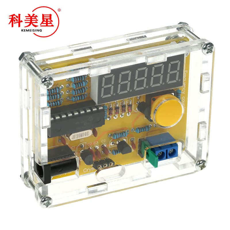 1Hz-50MHz Frequency Meter, Crystal Oscillator Measurement, Frequency Measurement DIY Kit with Housing, Komei Star Electronics