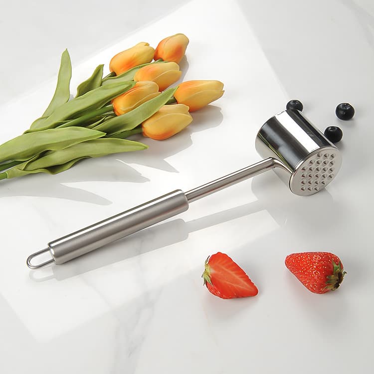 Cross-border spot supply of large weighted 304 stainless steel double-sided meat tenderizer multi-functional household meat hammer