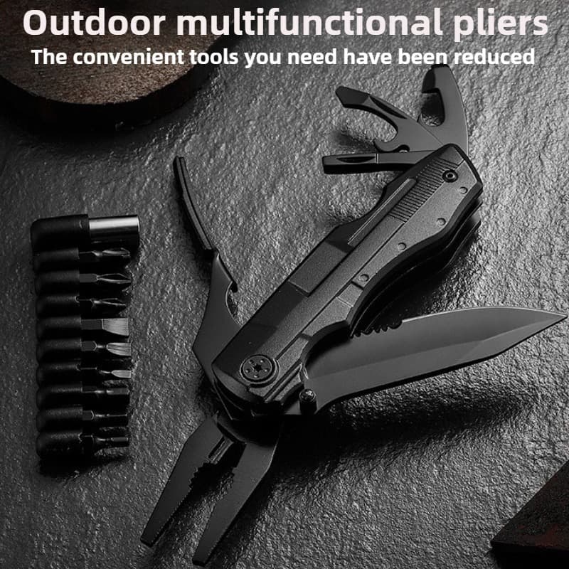 Multifunctional knife pliers, portable multipurpose folding pliers combination, Swiss army knife knife, outdoor tool pliers set