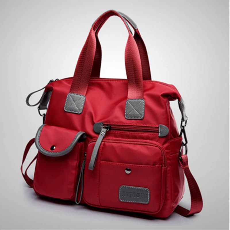 Women's Oxford Cloth Shoulder Crossbody Bag Canvas Handbag Large Capacity Mom Bag Bucket Bag Versatile