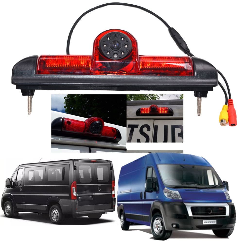 Suitable for Fiat Citroen RV high-mounted brake light HD night vision reversing image camera rear view