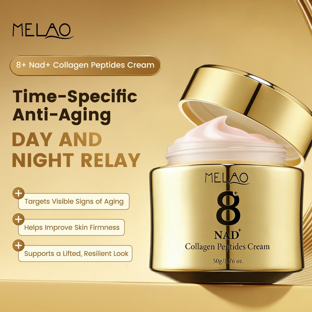 8+ NAD+ Collagen Peptide Cream Firming, Lifting and Repairing COLLAGEN PEPTIDES CREAM OEM