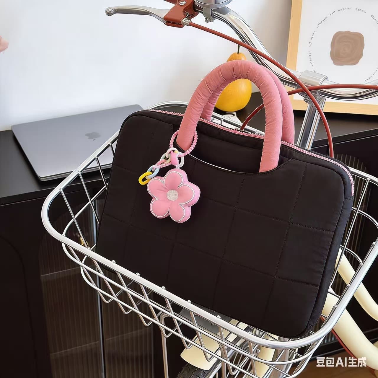 New Laptop Bag 2025 Spring New Tablet Bag Textured Niche Style Puff Bag Ultra Lightweight Versatile Hand