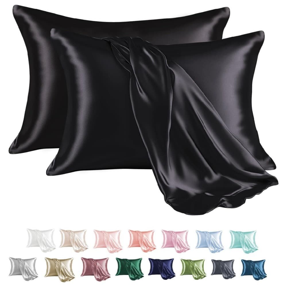 Cross-border Satin Pillowcase for Amazon, Satin Pillowcase for Foreign Trade, Solid Color for Walmart