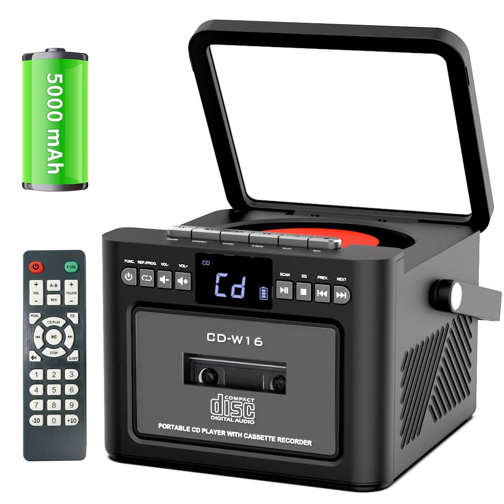 2025 Cross-Border Album Bluetooth Speaker CD Player Disc CD Student English CD Cassette All-in-One