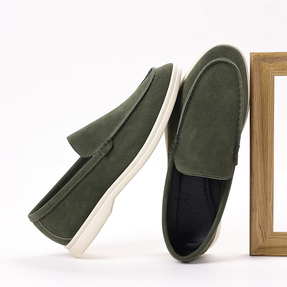 Summer Fashion Blue Loafers Breathable Casual Shoes Men's Export Large Size Driving Shoes Lightweight Slip-On Shoes 48