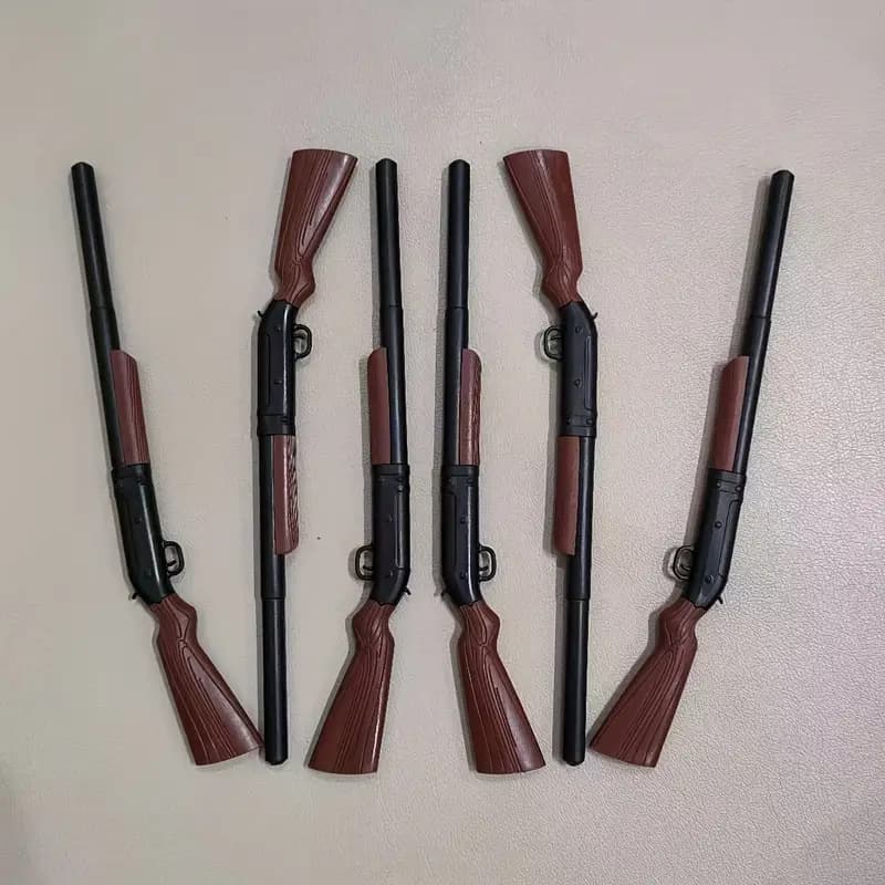 Cross-border Best-selling Unique Shotgun-shaped Retractable Smooth Writing Gift Pen Plastic Ballpoint Pen