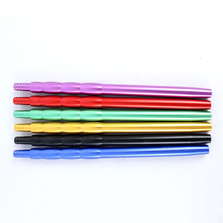 Arabic Hookah Aluminum Handle Silicone Tube Shisha Hookah Water Pipe Accessories Cross-Border Supply