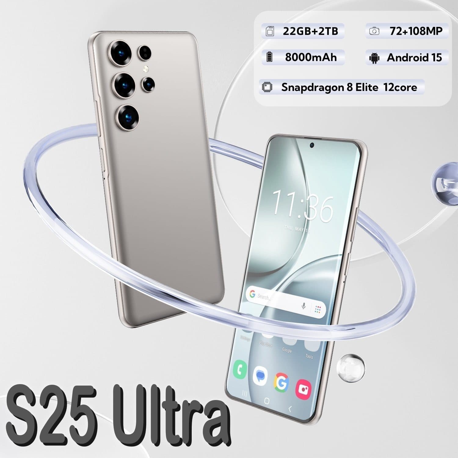 Cugo Cross-Border Mobile Phone S25 Ultra Smartphone InCell Large Screen 3+64 All-in-One 4G