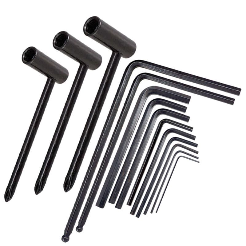 14Pcs Guitar Wrench Set Guitar Adjustment Tool 4/5mm Adjustment Rod Wrench Suitable for Most Guitars