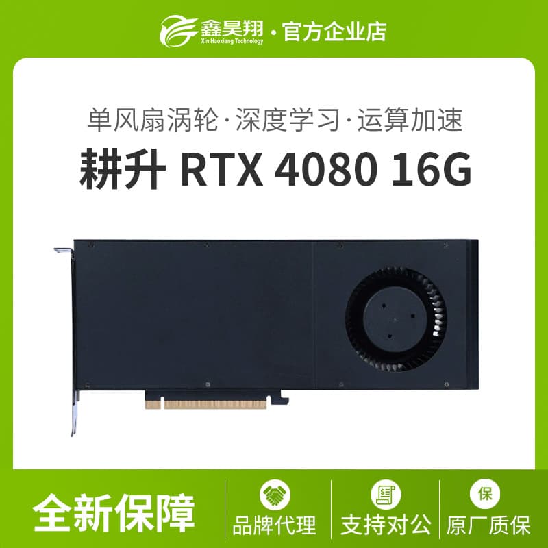 Gainward NVIDIA RTX4080 16GB Turbo Edition Dual-Slot Single Fan Workstation GPU Server Graphics Card
