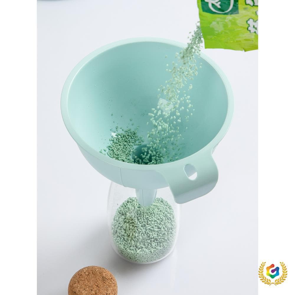✅ Wide Mouth Kitchen Plastic Funnel, Household Oil and Wine Pouring Filter, Multi-functional Dispensing and Filtering Funnel