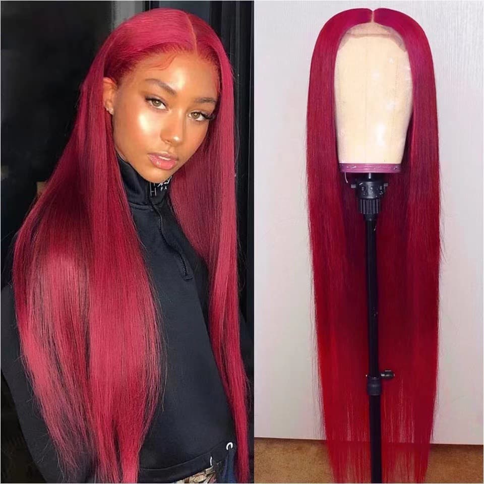 Lace Front Wig Women's Long Straight Hair Synthetic Wig Cap Cross-border Hot Selling Wig In Stock