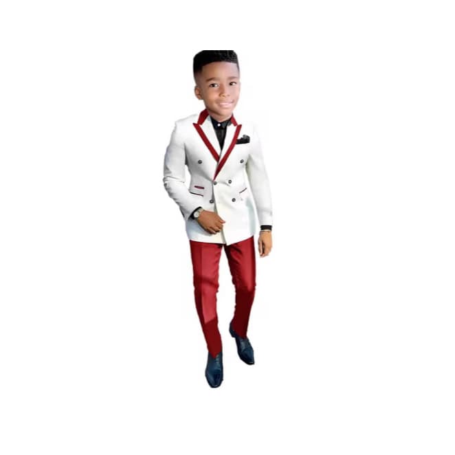 Cross-Border Boy Formal Suit Wedding Three-Piece Set Jacket Pants Vest Children's Party Dress Suit