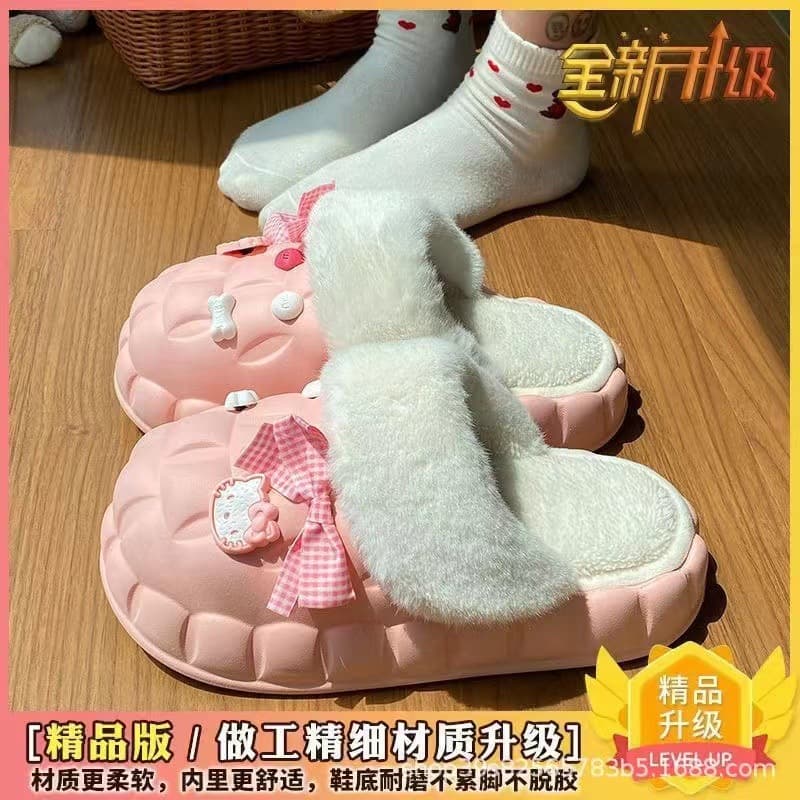 Winter Cotton Slippers Wholesale for Home Use, Indoor Plush Cotton Slippers with Cloud-Like Comfort, Couple Warm Slippers, Non-Slip House Slippers for Men and Women