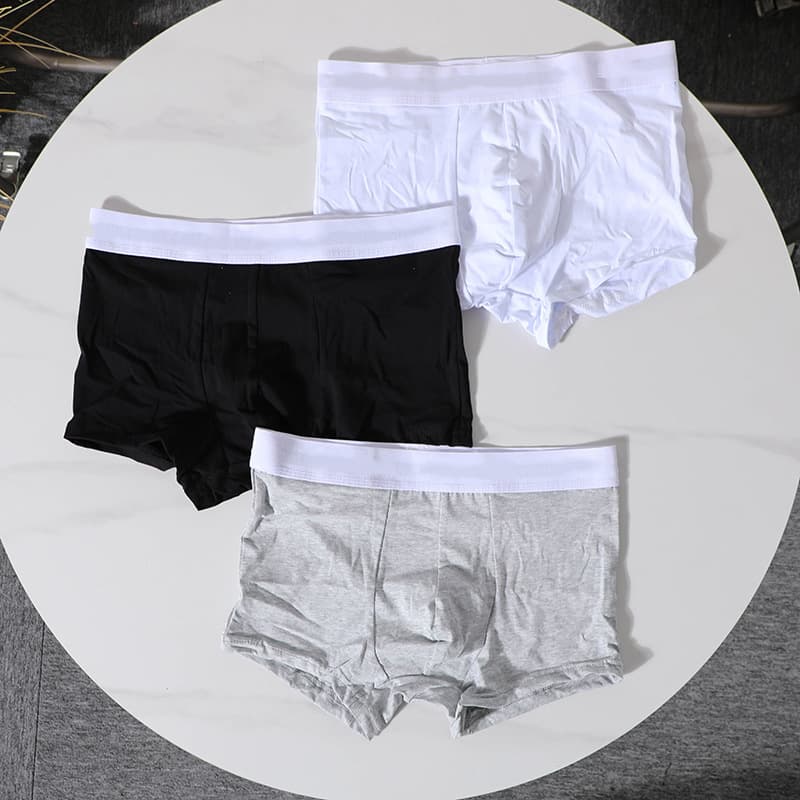 American Single Men's Pure Cotton Boxer Briefs Comfortable Breathable Shorts 2380