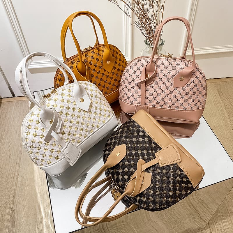 2025 Korean Style New Shell Bag Retro Crossbody Shoulder Bag Women's Fashion Versatile Handbag Cross-Border Foreign Trade Wholesale