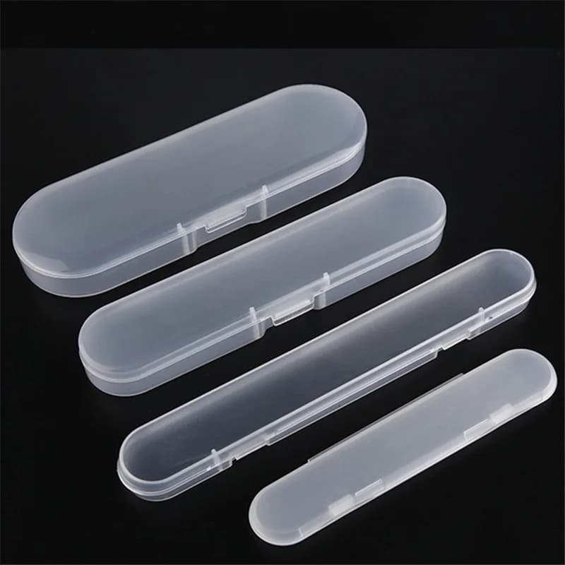 Transparent PP Plastic Storage Box Portable Organizer Ear Pick Box Makeup Tool Box Packaging Box Storage Box Plastic