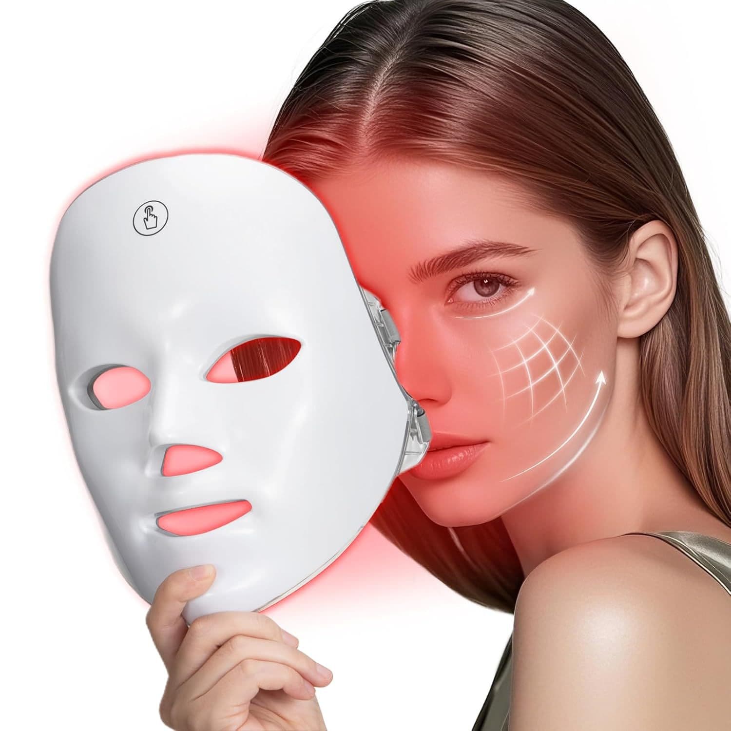 Cross-border Hot Selling 7-Color Red Light Mask Beauty Lamp Large Array Light Photon Beauty Mask Home Use LED Mask Device