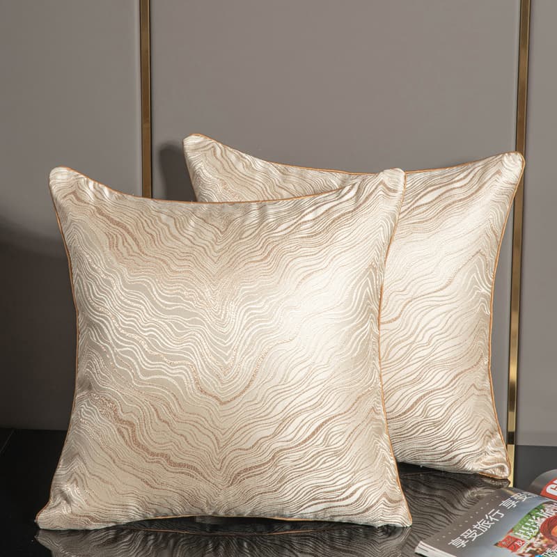 Luxury Soft Furnishing Showroom Light Luxury High-End Throw Pillow Cushion Cover for Living Room Sofa Backrest Cushion (Insert Not Included)