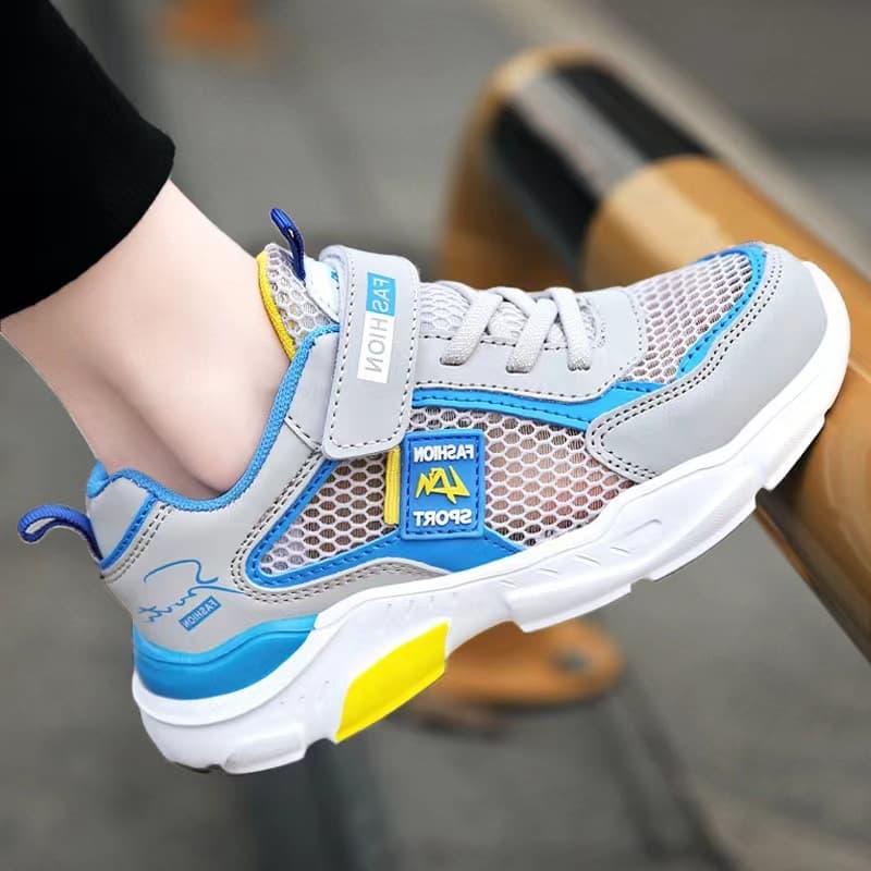 Boys' Spring Autumn 2025 Breathable Mesh Shoes Hollow out Design Summer Sports Sneakers Large Children's Footwear