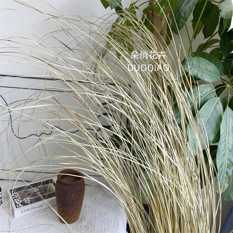 Reed Leaf Dried Flowers Natural Dried Reed Grass Hanging Floral Material Wholesale Indoor Landscape Floral Material New Chinese American Style
