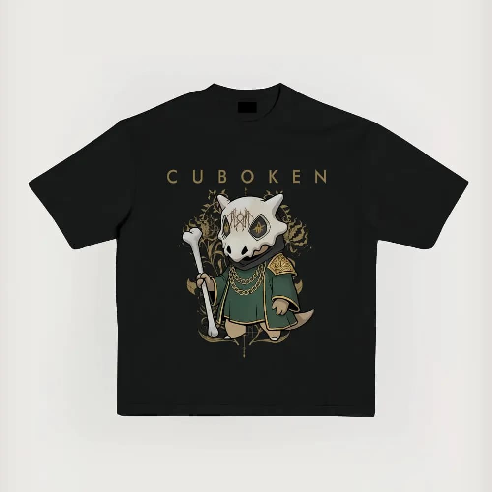 Cross-border European Size Unisex Fit Solid Color Cotton T-shirt Sleep Token &