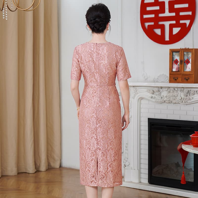 High-End Wedding Mother Dress New Style Young Mother of the Bride Wedding Banquet Dress