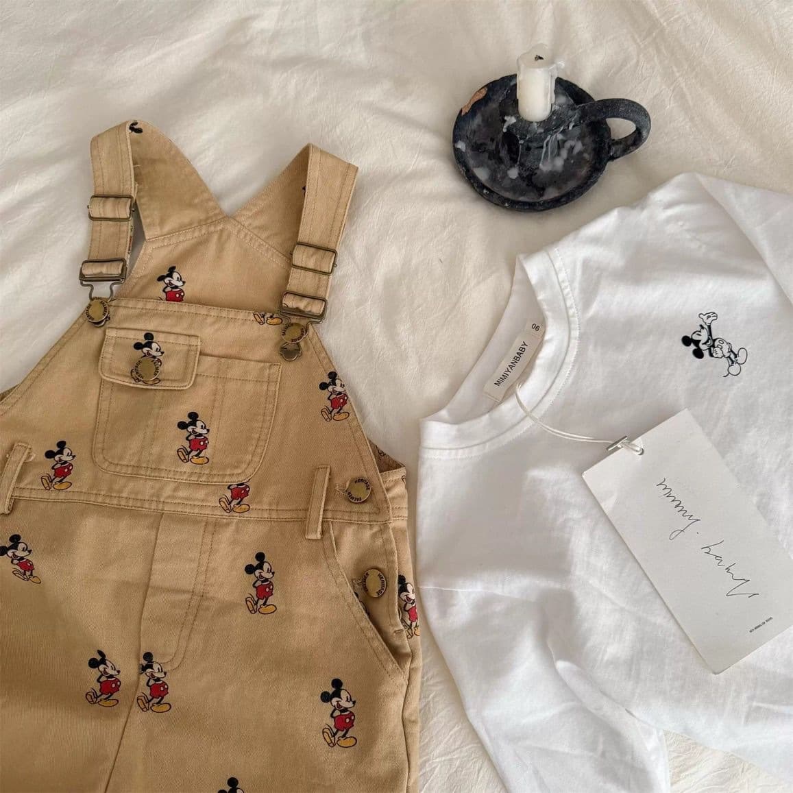 Children Cotton Dungarees 25 Spring Boys Girls Japanese Cartoon Mi Q Fashion Romper Baby Casual Long Pants