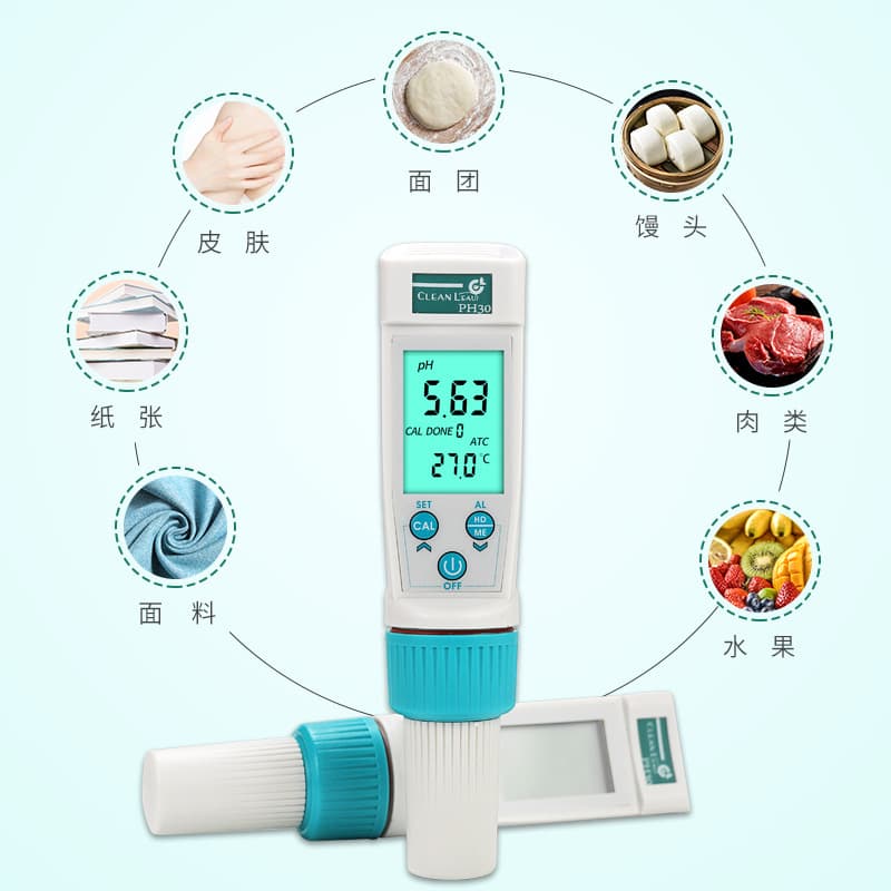 Dough alkali test pen, steamed bread pH meter, steamed bun digital display water quality tester, multi-parameter old noodle PH acidity PH30