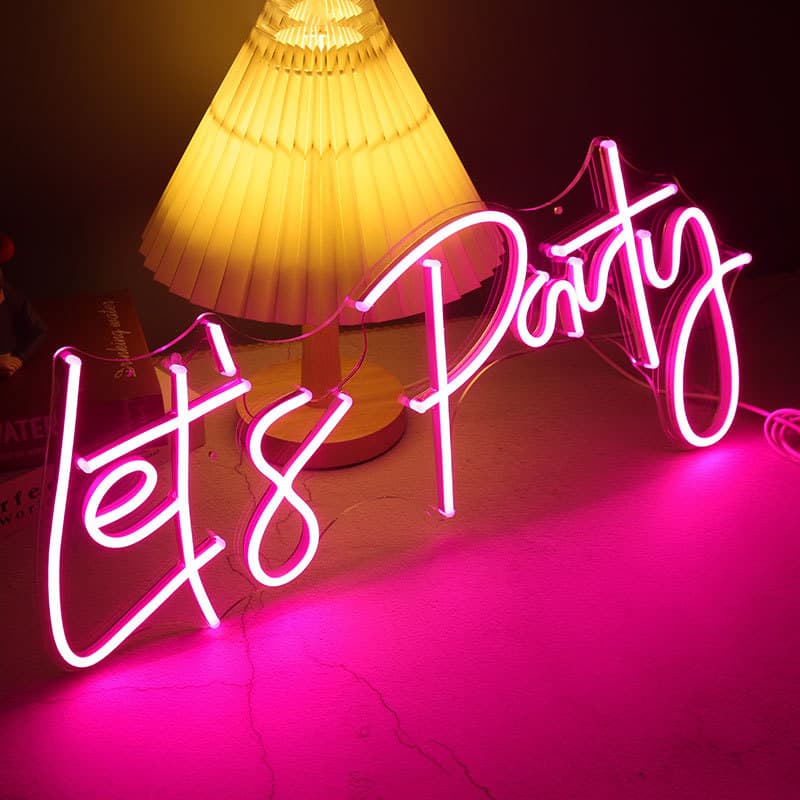 Neon Let's Party Factory Direct Sale Silicone Imitation Neon LED Acrylic Modeling Home Decoration Lamp