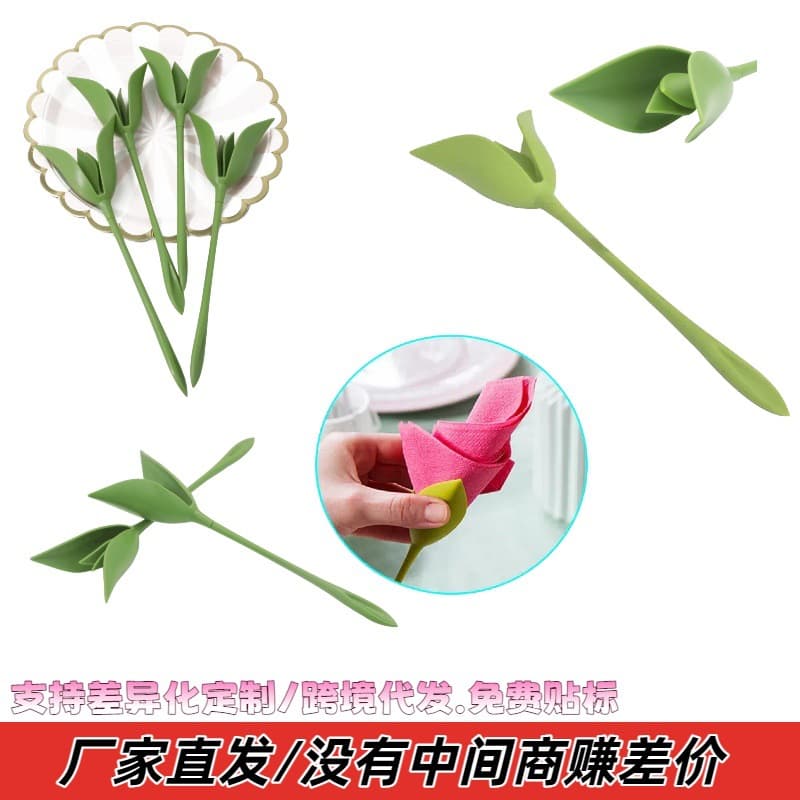 Napkin Holders Paper Towel Flower Rose Flower Paper Towel Flower Tool Rolled Flower Romantic Presentation Origami Flower Napkin Holder
