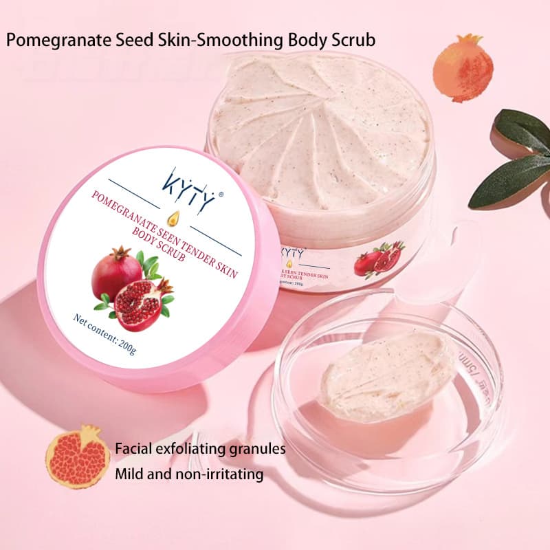 Pomegranate seed body scrub exfoliating body cleansing cross-border body scrub beauty salon use