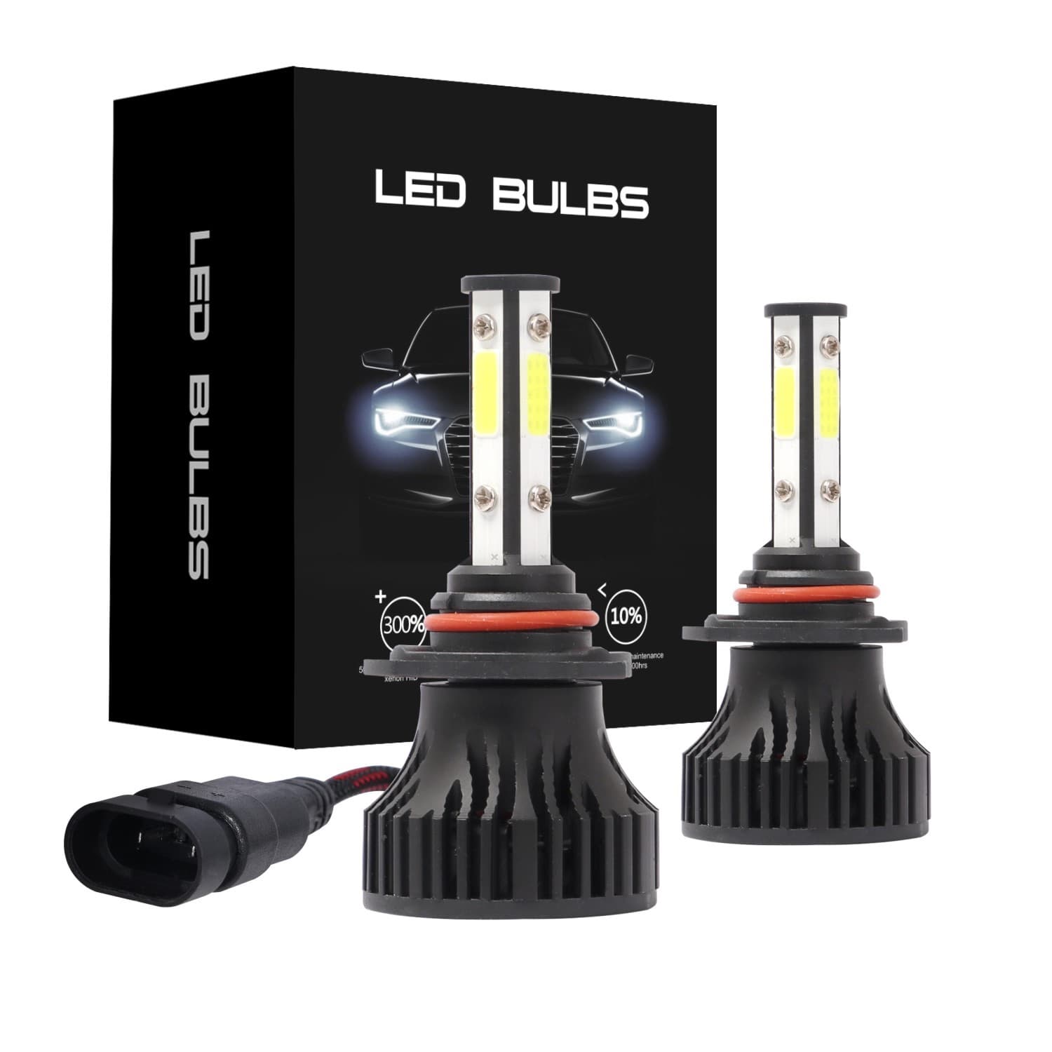 X15 Car LED Headlight 4-Sided Super Bright High Beam, Drop Shipping from US Warehouse, Hot Selling