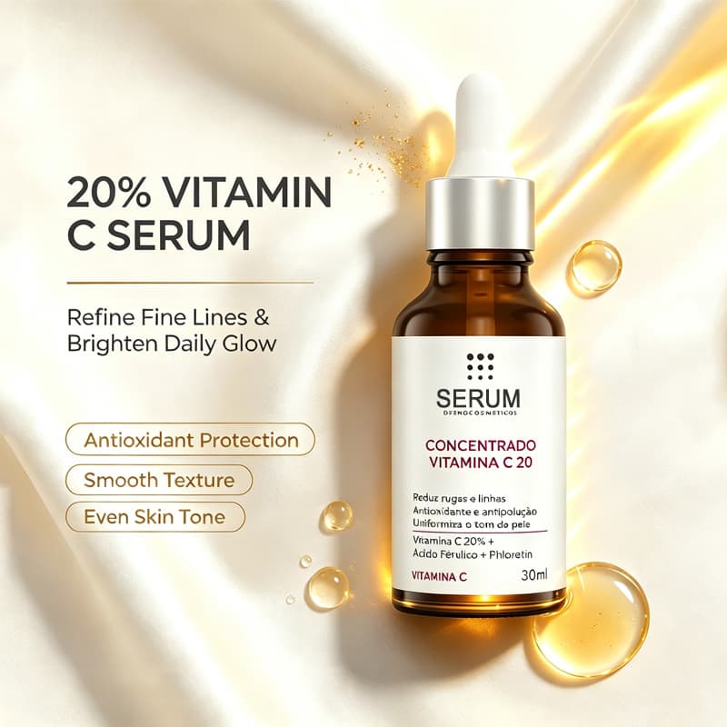 Cross-border customization of 20% Vitamin C Fine Line Essence Concentrate Vitamin C20 to brighten and firm skin