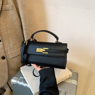 Cross-border Handbag Women's 2026 New Style Export Handheld Small Square Bag Bestseller Kelly Bag Versatile Shoulder Crossbody Bag