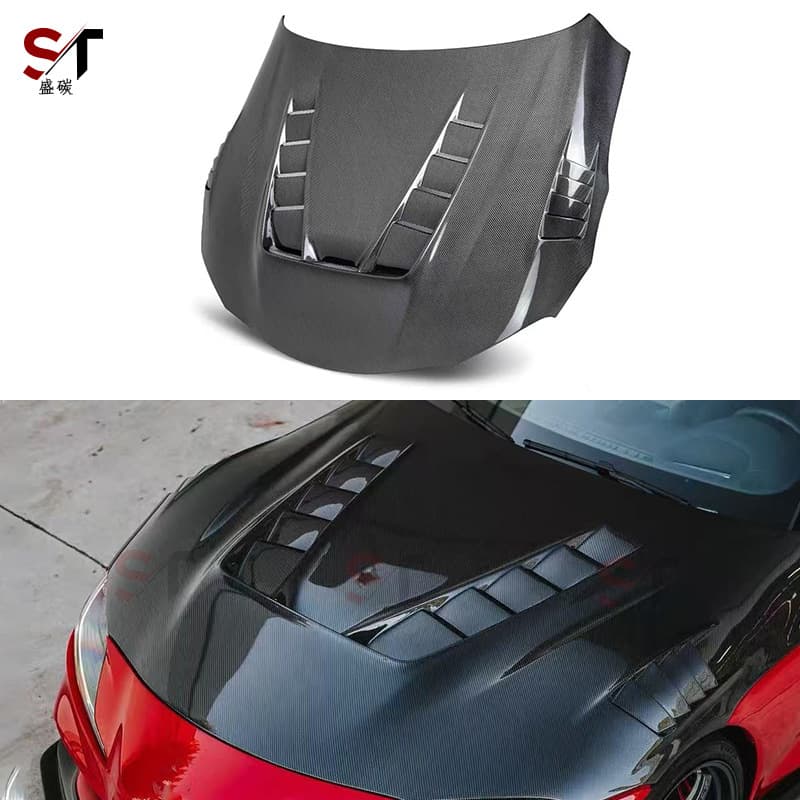Carbon fiber hood for Toyota Supra A90 A91 engine hood car front cover