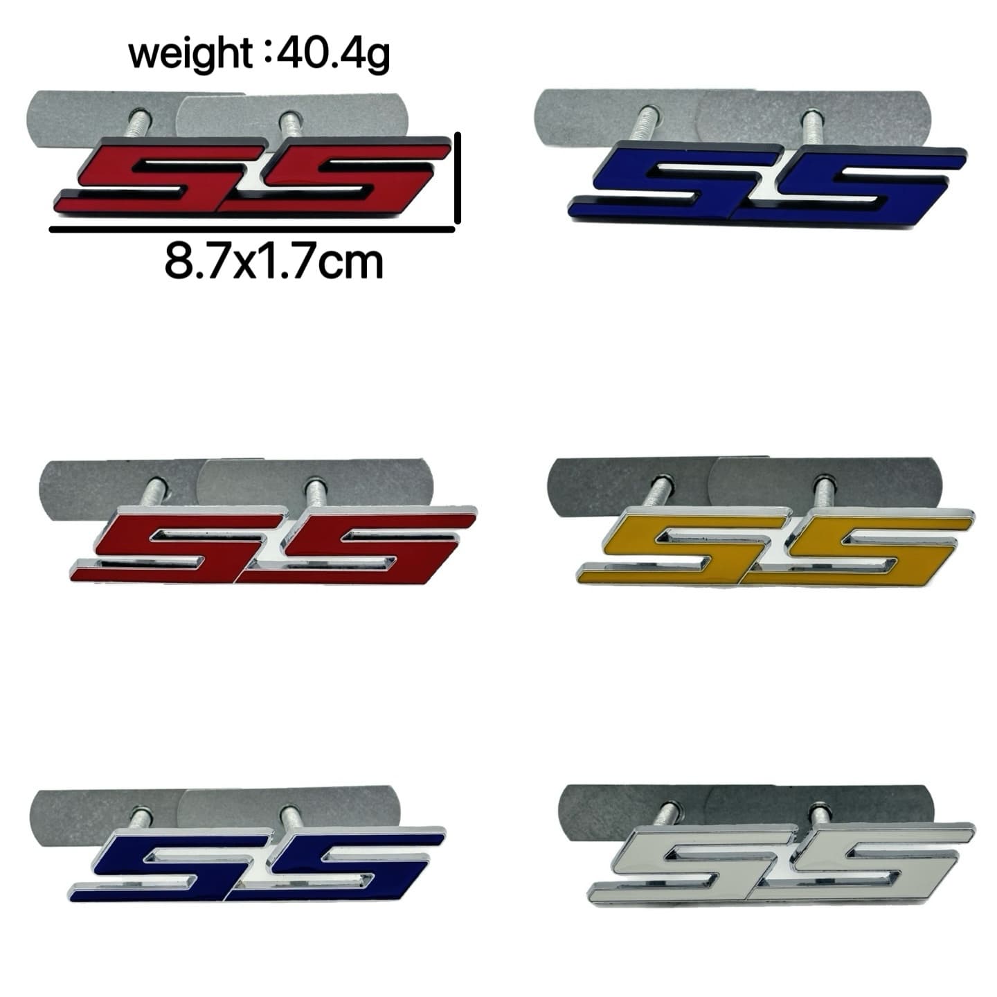 SS Front Emblem Modification Compatible with Chevrolet Cruze Camaro Bumblebee SS Grille Badge