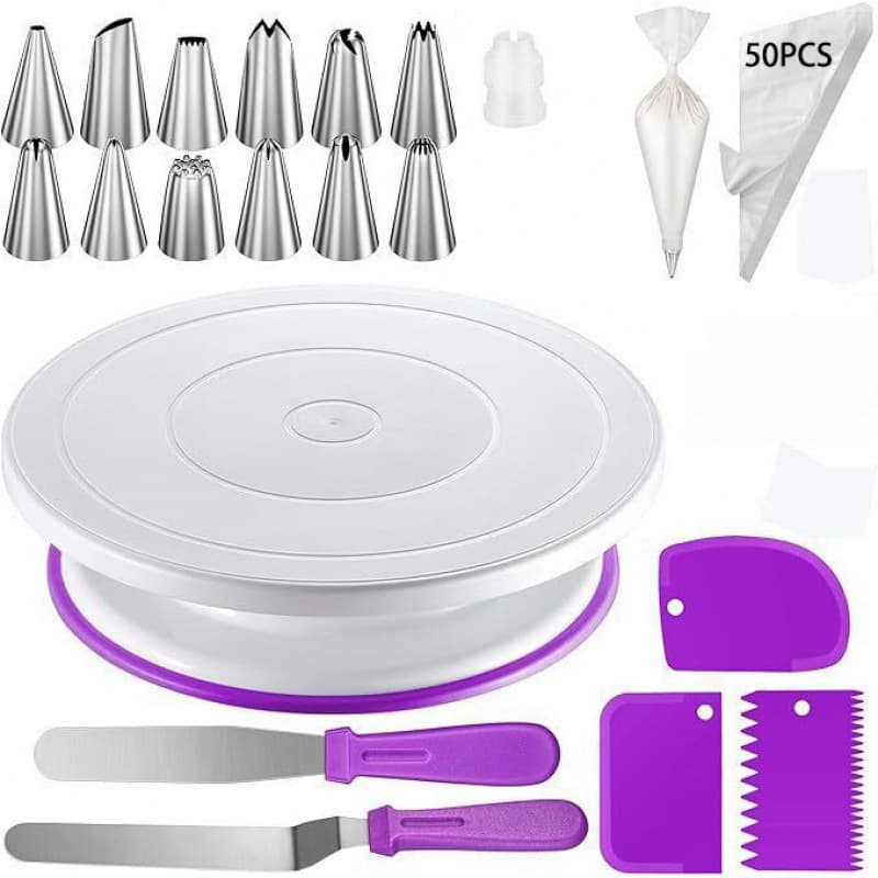 69 Stainless Steel Piping Nozzles, Cream Scraper, Cake Piping Bag Set, Cake Decorating Baking Tools